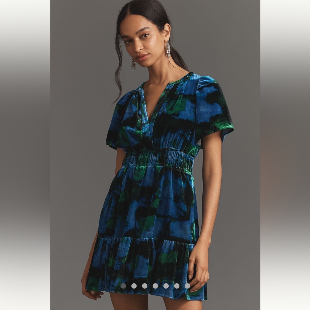NWT Maeve Somerset Velvet Mini Dress